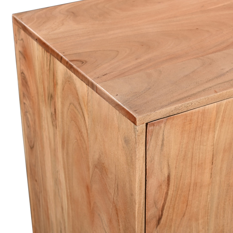 Μπουφές Leontina pakoworld μασίφ ξύλο ακακίας σε φυσική απόχρωση με πόδι μαύρο μέταλλο 150x45x86εκ Μπουφές Leontina pakoworld μασίφ ξύλο ακακίας σε φυσική απόχρωση με πόδι μαύρο μέταλλο 150x45x86εκ - Image 6