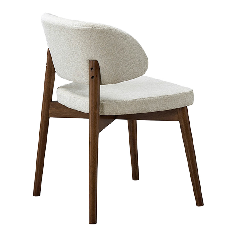 Καρέκλα Siena pakoworld rubberwood σε καρυδί-εκρού απόχρωση 48x50x81εκ Καρέκλα Siena pakoworld rubberwood σε καρυδί-εκρού απόχρωση 48x50x81εκ - Image 2