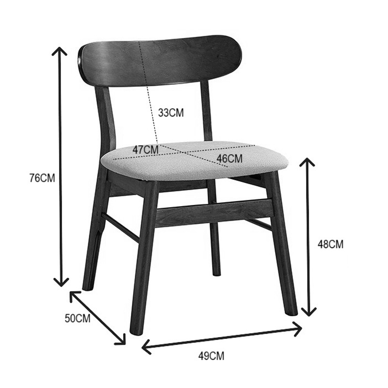 Καρέκλα Cairo pakoworld rubberwood σε καρυδί-εκρού απόχρωση 47x47x76εκ Καρέκλα Cairo pakoworld rubberwood σε καρυδί-εκρού απόχρωση 47x47x76εκ - Image 5