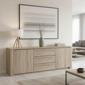 Μπουφές Kalya haroma σε sonoma απόχρωση 220x49x89.5εκ