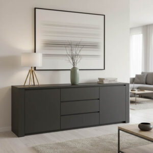 Μπουφές Kalya haroma σε ανθρακί απόχρωση 220x49x89.5εκ