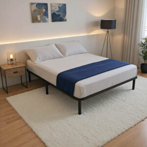 Σομιές μεταλλικός Amaso haroma σε μαύρη απόχρωση 160x200x28εκ