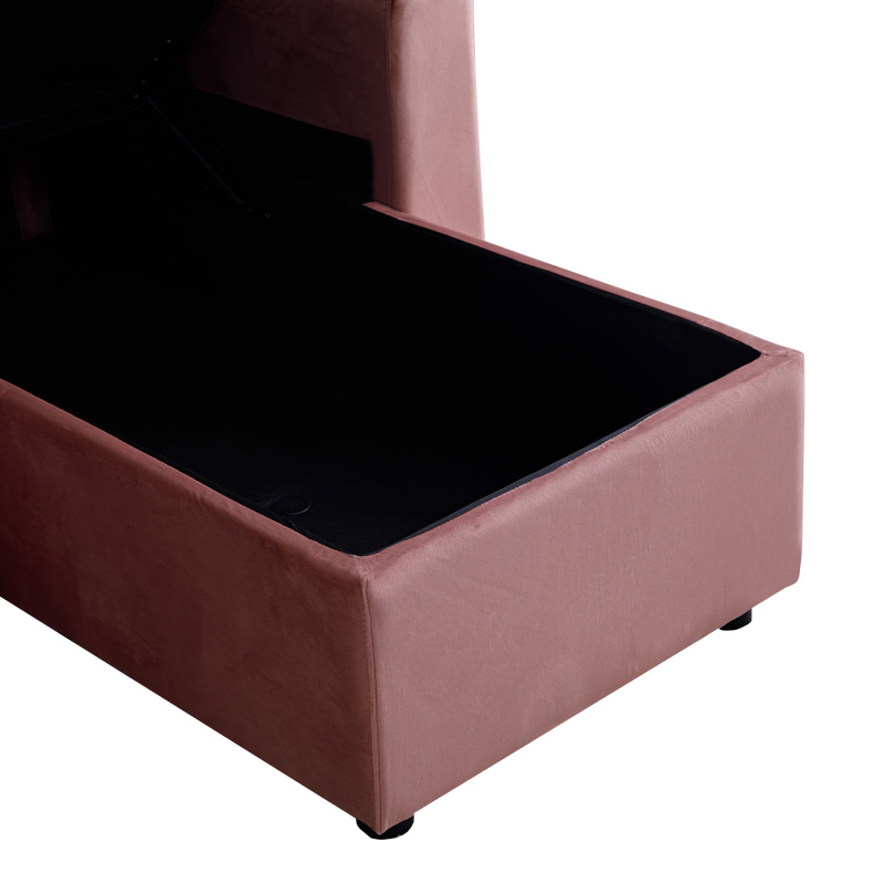 Γωνιακός αναστρέψιμος καναπές κρεβάτι Kamore pakoworld με αποθηκευτικό χώρο σάπιο μήλο βελούδο 223x146x85εκ Γωνιακός αναστρέψιμος καναπές κρεβάτι Kamore pakoworld με αποθηκευτικό χώρο σάπιο μήλο βελούδο 223x146x85εκ - Image 8