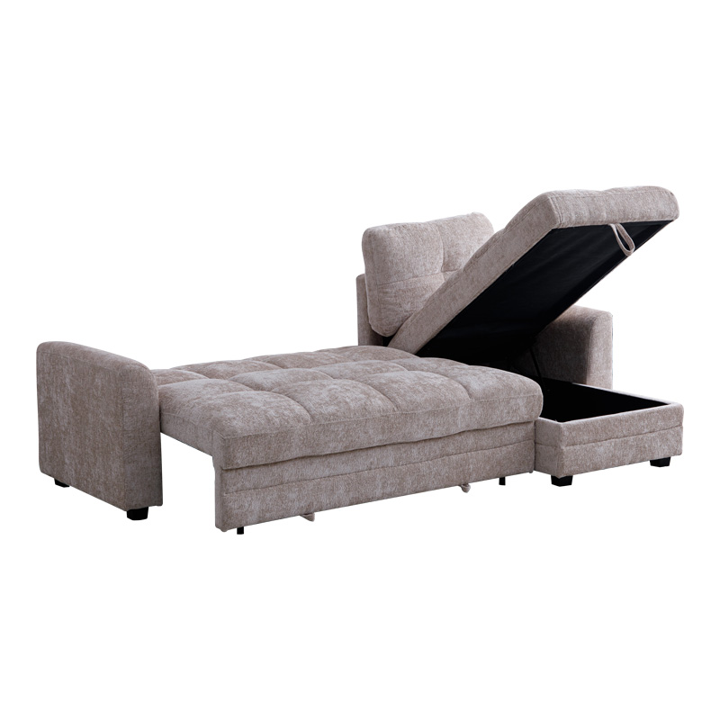 Γωνιακός αναστρέψιμος καναπές κρεβάτι Comfie pakoworld με αποθηκευτικό χώρο μπεζ ύφασμα 260x156x98εκ Γωνιακός αναστρέψιμος καναπές κρεβάτι Comfie pakoworld με αποθηκευτικό χώρο μπεζ ύφασμα 260x156x98εκ - Image 4