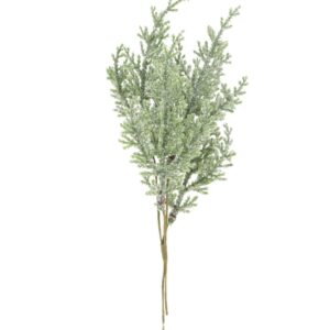 Beauty Home 4 κλαδιά έλατου πράσινα με ιριδίζον γκλίτερ 20 cm