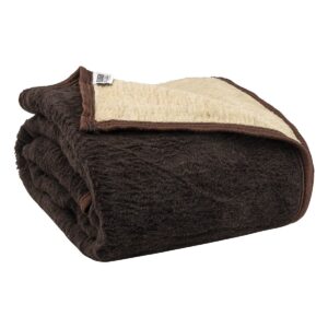 Beauty Home Ακρυλική κουβέρτα μονή art Ε11200 160x220 Καφέ