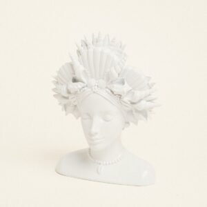 Beauty Home Βάζο Προτομή Λευκο17.3 x 11,7 x 23 cm