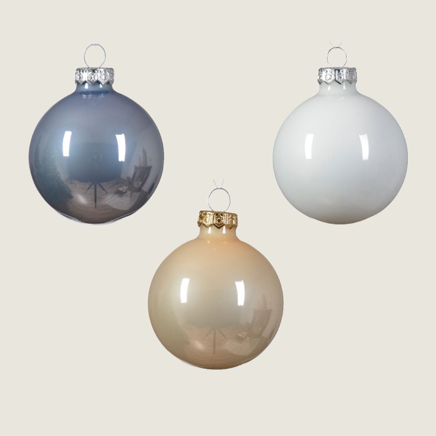 Beauty Home ΓΥΑΛΙΝΕΣ ΜΠΑΛΕΣ 3 ΧΡΩΜΑΤΑ 6 cm ΣΕΤ 20 ΤΜΧ Beauty Home ΓΥΑΛΙΝΕΣ ΜΠΑΛΕΣ 3 ΧΡΩΜΑΤΑ 6 cm ΣΕΤ 20 ΤΜΧ