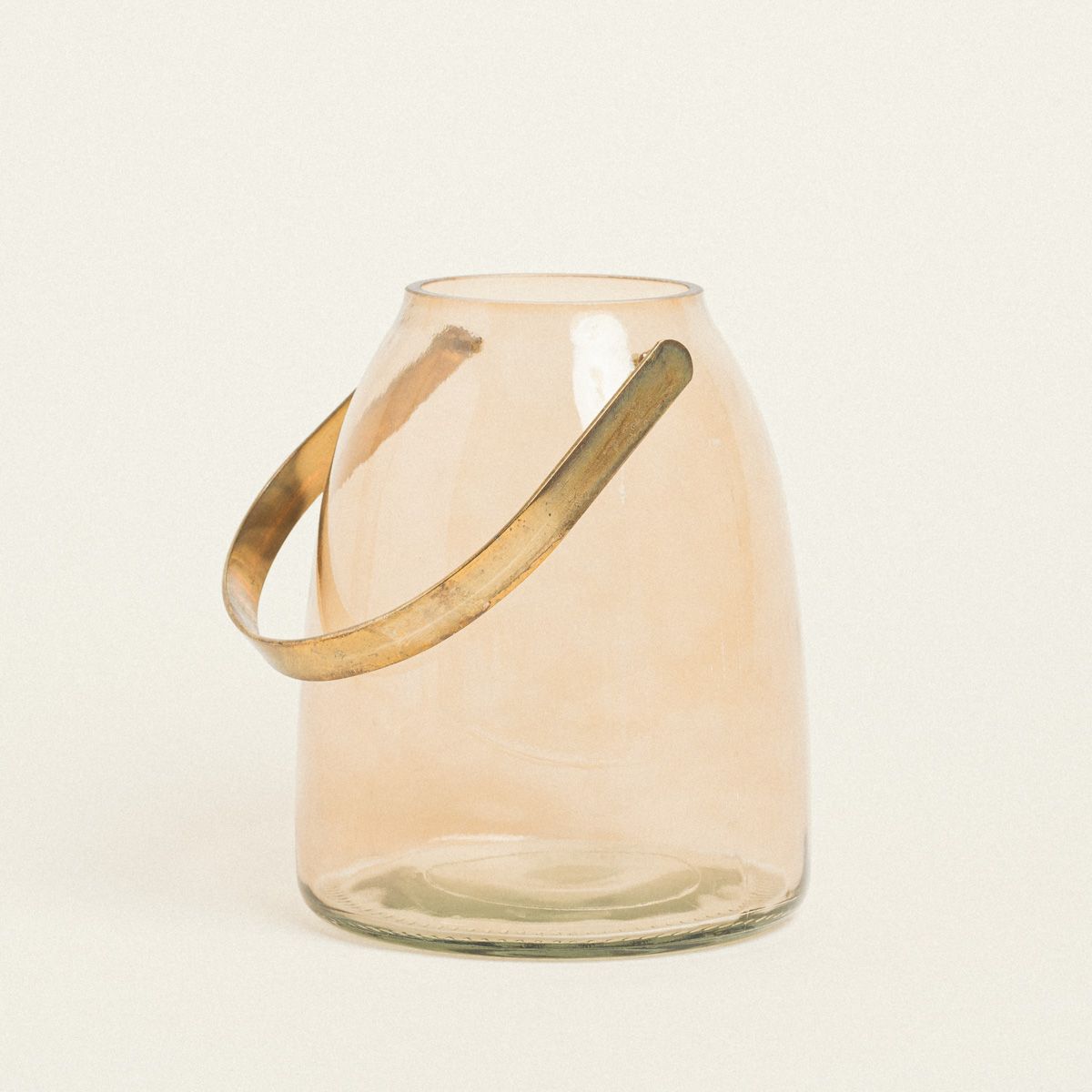 Beauty Home ΓΥΑΛΙΝΟ ΦΑΝΑΡΙ ΜΕ ΜΕΤΑΛΛΙΚΗ ΛΑΒΗ 14 x 16,5 CM ΚΕΧΡΙΜΠΑΡΙ Beauty Home ΓΥΑΛΙΝΟ ΦΑΝΑΡΙ ΜΕ ΜΕΤΑΛΛΙΚΗ ΛΑΒΗ 14 x 16,5 CM ΚΕΧΡΙΜΠΑΡΙ