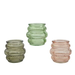 Beauty Home Γυάλινο Κηροπήγιο  Ø8 x 7.8 cm