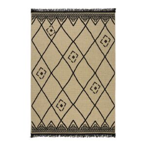 Beauty Home Πατάκι ψάθα με κρόσια Sol Art 9757 67x150 Μπεζ