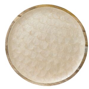 Beauty Home Διακοσμητικός Δίσκος από Ξύλο Μάνγκο 48 cm