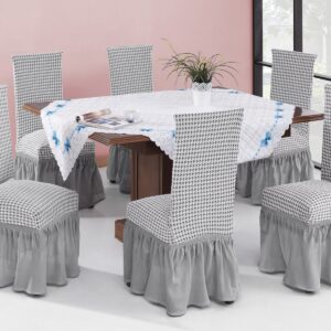 Beauty Home Ελαστικά καλύμματα καρέκλας σετ 6τμχ Art 8601 Εκρού