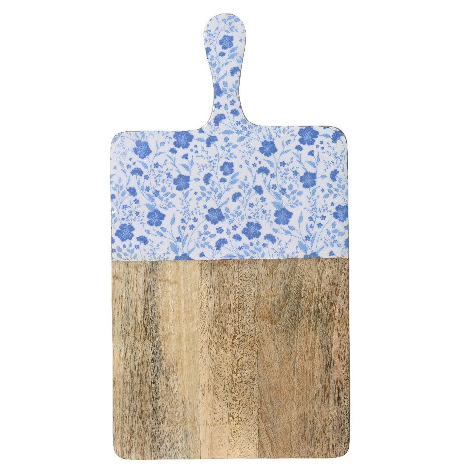 Beauty Home Επιφάνια Κοπής από Ξύλο Μάνγκο με Λουλούδια 46cm x 25cm Beauty Home Επιφάνια Κοπής από Ξύλο Μάνγκο με Λουλούδια 46cm x 25cm