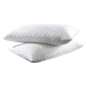 Beauty Home Ζεύγος καπιτονέ προστατευτικές μαξιλαροθήκες Λευκό