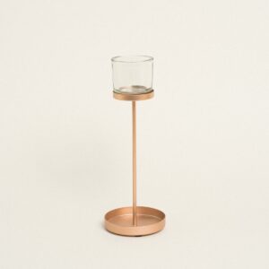 Beauty Home ΚΗΡΟΠΗΓΙΟ BILBAO ΡΟΖ ΧΡΥΣΟ 9.50 X 27 CM