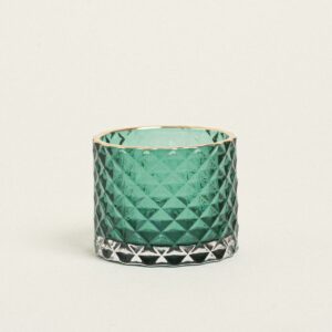 Beauty Home ΚΗΡΟΠΗΓΙΟ ΠΡΑΣΙΝΟ ΑΝΑΓΛΥΦΟ ΜΕ ΧΡΥΣΟ ΣΤΟΜΙΟ Ø7×5,5cmØ7×5,5cm