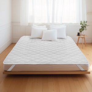 Beauty Home Καπιτονέ-Αδιάβροχο προστατευτικό στρώματος Λευκό