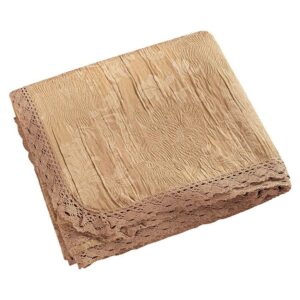 Beauty Home Κουβέρτα ζακάρ Art 1348 με δαντέλα υπέρδιπλη σε 4 χρώματα  230x250