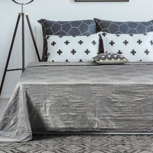 Beauty Home Κουβέρτα ζακάρ Art 1348 με δαντέλα υπέρδιπλη σε 4 χρώματα  230x250