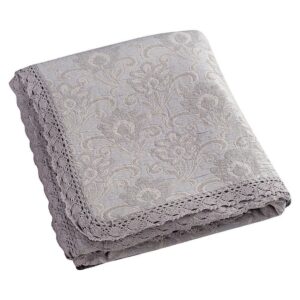 Beauty Home Κουβέρτα ζακάρ Art 1349 με δαντέλα μονή σε 3 χρώματα  170x250