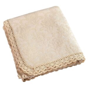Beauty Home Κουβέρτα ζακάρ Art 1349 με δαντέλα υπέρδιπλη σε 5 χρώματα  230x250