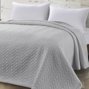 Beauty Home Κουβέρτα ζακάρ King Size Action Art 11174 260x270 Γκρι