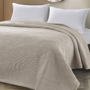 Beauty Home Κουβέρτα ζακάρ King Size Frame Art 11176 260x270 Άμμου