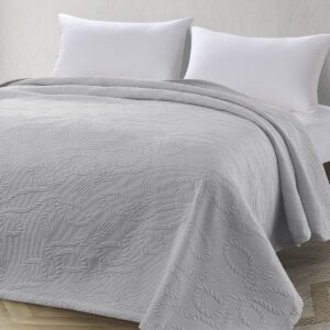 Beauty Home Κουβέρτα ζακάρ King Size Frame Art 11176 260x270 Γκρι