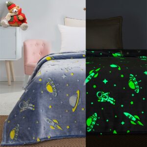 Beauty Home Κουβέρτα μονή φωσφορίζουσα Flash Art 6092 160x220 Γαλάζιο