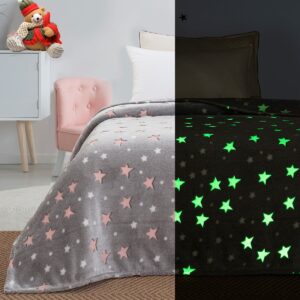 Beauty Home Κουβέρτα μονή φωσφορίζουσα Flash Art 6129 160x220 Γκρι