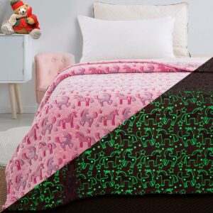 Beauty Home Κουβέρτα μονή φωσφορίζουσα Flash Art 6148 160x220 Ροζ