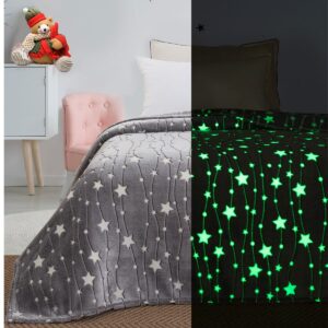 Beauty Home Κουβέρτα υπέρδιπλη φωσφορίζουσα Flash Art 1992 220x240 Γκρι