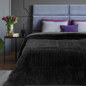 Beauty Home Κουβερτοπάπλωμα μονό Art 11519 160x240 Μαύρο