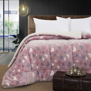 Beauty Home Κουβερτοπάπλωμα μονό φωσφοριζέ Glow Art 6153 160x220 Ροζ