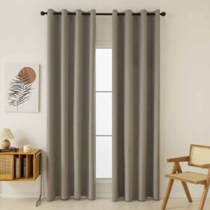 Beauty Home Κουρτίνα Full Blackout σκίασης με 8 κρίκους Total Art 8446 140x270 Μπεζ