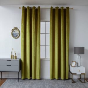 Beauty Home Κουρτίνα βελούδο σκίασης με 8 μεταλλικούς κρίκους Art 8399 140x270 Χρυσό