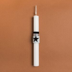 Beauty Home ΛΑΜΠΑΔΑ 25cm ΑΣΤΕΡΙ ΜΕΤΑΛΛΙΚΟ ΑΣΗΜΙ ΣΕ ΣΥΣΚΕΥΑΣΙΑ ΔΩΡΟΥ