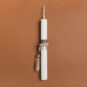 Beauty Home ΛΑΜΠΑΔΑ 25cm ΓΥΑΛΙΝΟ ΜΠΟΥΚΑΛΑΚΙ ΜΕ ΑΠΟΞΗΡΑΜΕΝΟ ΜΟΚΑ ΣΕ ΣΥΣΚΕΥΑΣΙΑ ΔΩΡΟΥ