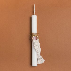 Beauty Home ΛΑΜΠΑΔΑ 25cm ΜΑΚΡΑΜΕ ΜΠΡΕΛΟΚ ΕΚΡΟΥ ΜΕ ΦΙΟΓΚΟ ΣΕ ΣΥΣΚΕΥΑΣΙΑ ΔΩΡΟΥ