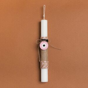 Beauty Home ΛΑΜΠΑΔΑ 25cm ΞΥΛΙΝΟ ΜΑΤΙ ΡΟΖ ΣΕ ΣΥΣΚΕΥΑΣΙΑ ΔΩΡΟΥ