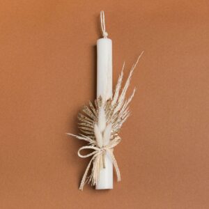 Beauty Home ΛΑΜΠΑΔΑ 25cm ΦΥΛΛΟ PALMA ΧΡΥΣΟ ΣΕ ΣΥΣΚΕΥΑΣΙΑ ΔΩΡΟΥ