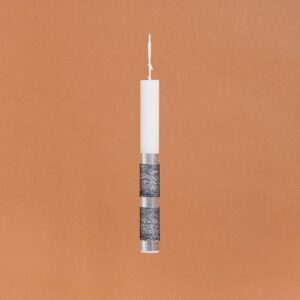 Beauty Home ΛΑΜΠΑΔΑ ΣΤΟΛΙΣΜΕΝΗ ΑΣΗΜΙ ΜΕ ΜΑΥΡΗ ΚΟΡΔΕΛΑ ΣΕ ΣΥΣΚΕΥΑΣΙΑ ΔΩΡΟΥ