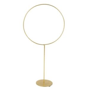 Beauty Home ΜΕΤΑΛΙΚΟΣ ΚΥΚΛΟΣ ΧΡΥΣΟΣ  ΜΕ ΒΑΣΗ 39 x 19 cm