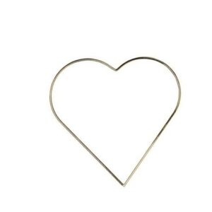 Beauty Home ΜΕΤΑΛΛΙΚΗ  ΚΑΡΔΙΑ ΧΡΥΣΗ 30 CM