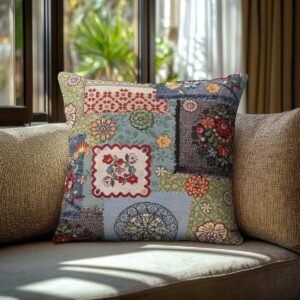 Beauty Home Μαξιλαροθήκη Folklore Jeans Patch