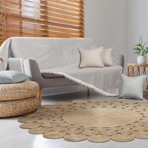 Beauty Home Ριχτάρια σετ 3τμχ Art 8592 (180x170 + 180x250 + 180x300) Γκρι