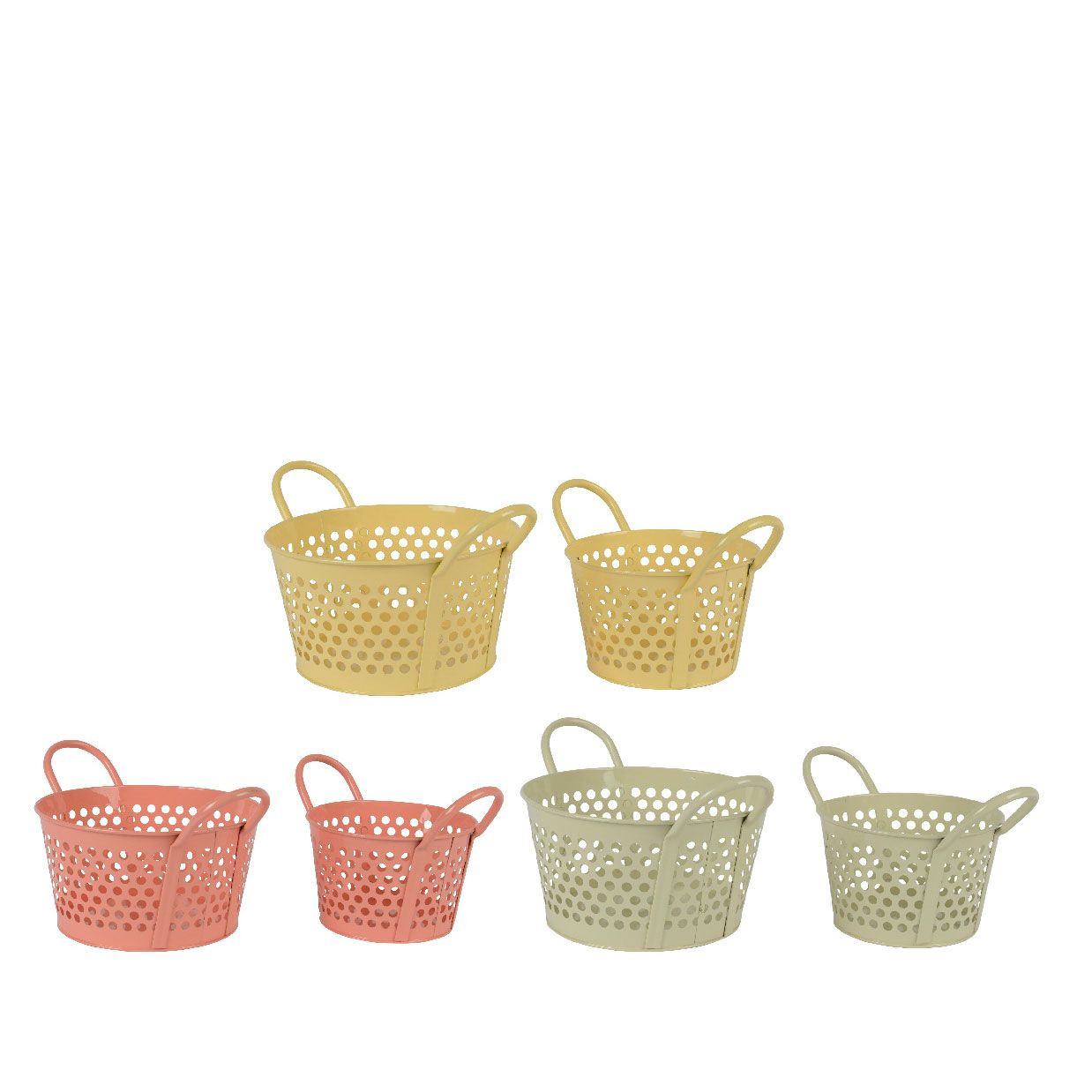 Beauty Home Μεταλλικά Καλάθια με χερούλι 29 x 21 x 16 cm , 24,5 x 16,5 x 15 cm ΣΕΤ 2 ΤΜΧ Beauty Home Μεταλλικά Καλάθια με χερούλι 29 x 21 x 16 cm , 24,5 x 16,5 x 15 cm ΣΕΤ 2 ΤΜΧ