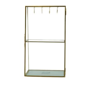 Beauty Home Μεταλλικό Στάντ Κοσμημάτων Χρυσό 18 x 11 x 31 cm