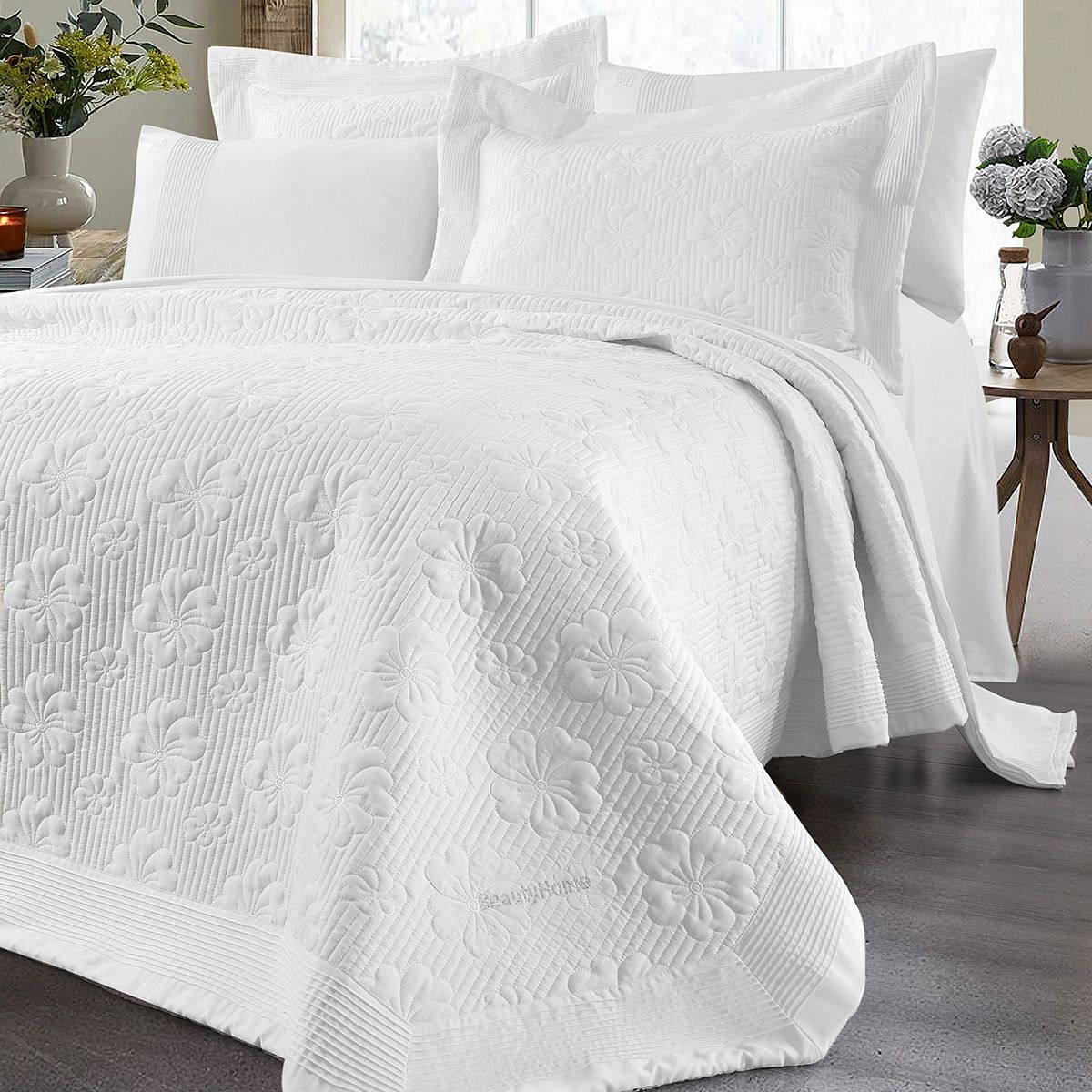 Beauty Home Σετ κουβερλί υπέρδιπλο Marilia Art 12502 230x250 Λευκό Beauty Home Σετ κουβερλί υπέρδιπλο Marilia Art 12502 230x250 Λευκό